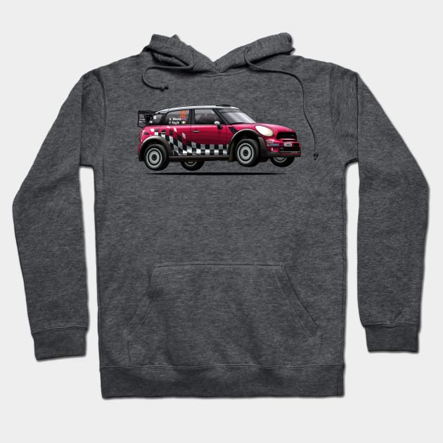 Kris Meeke Mini WRC Hoodie by Mario Ramos Rally Art